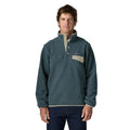 Patagonia Men's Lightweight Synchilla Snap-T Pullover in Summit Blue front view