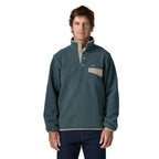 Patagonia Men's Lightweight Synchilla Snap-T Pullover in Summit Blue front view