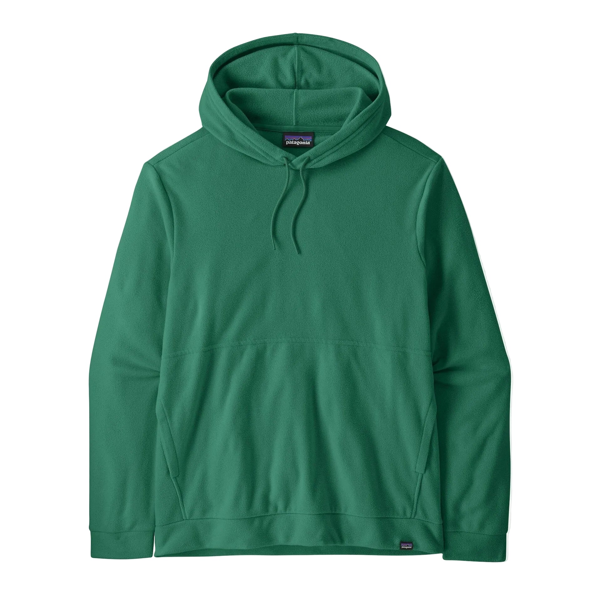 Patagonia Men's Micro D Fleece Hoody in Gem Green front view