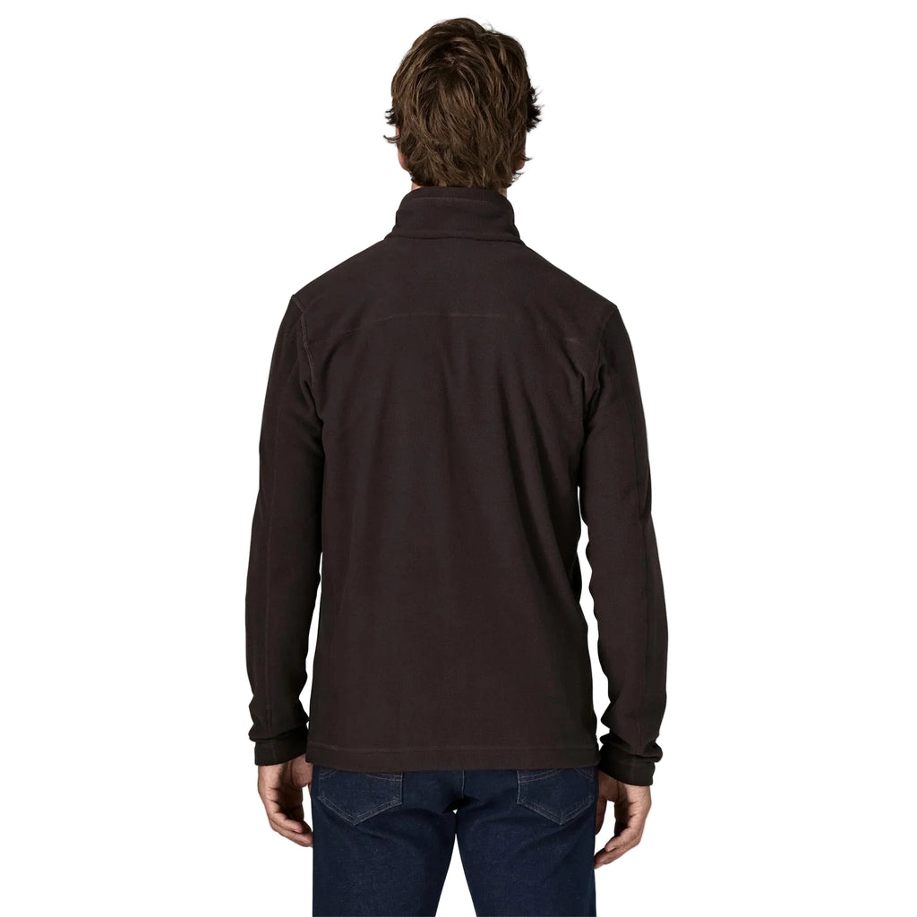 Patagonia Men's Micro D Pullover in Den Brown back view