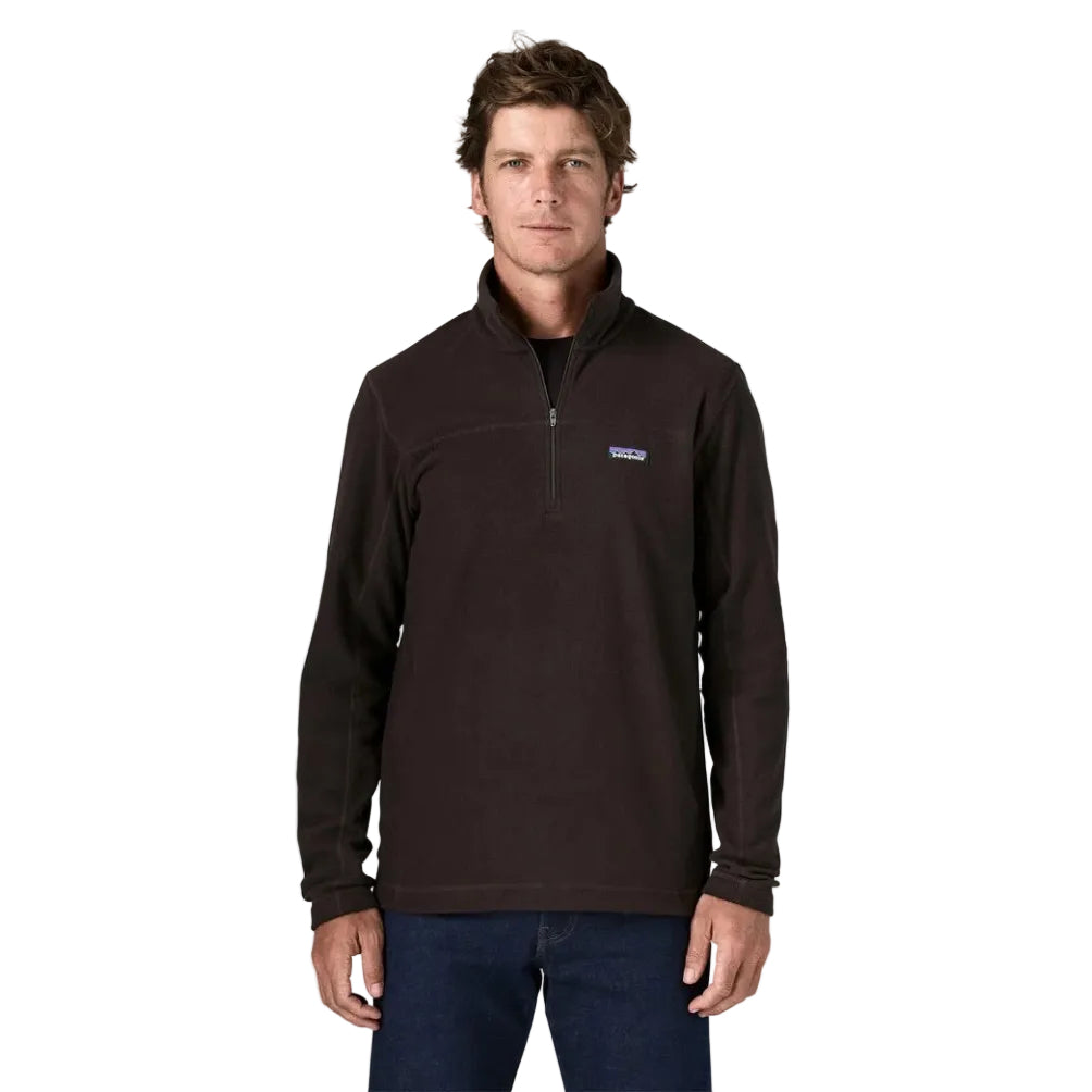 Patagonia Men's Micro D Pullover in Den Brown front view