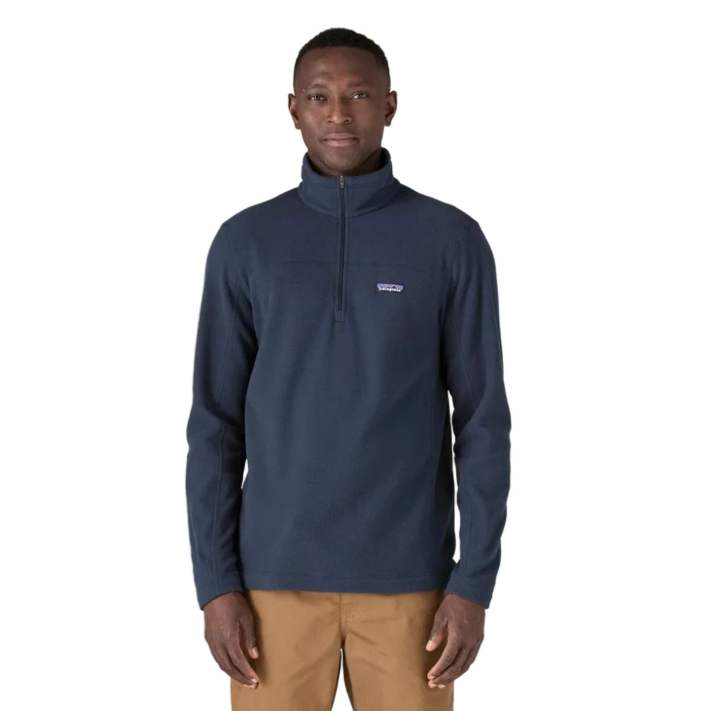 Patagonia Men's Micro D Pullover in New Navy front view