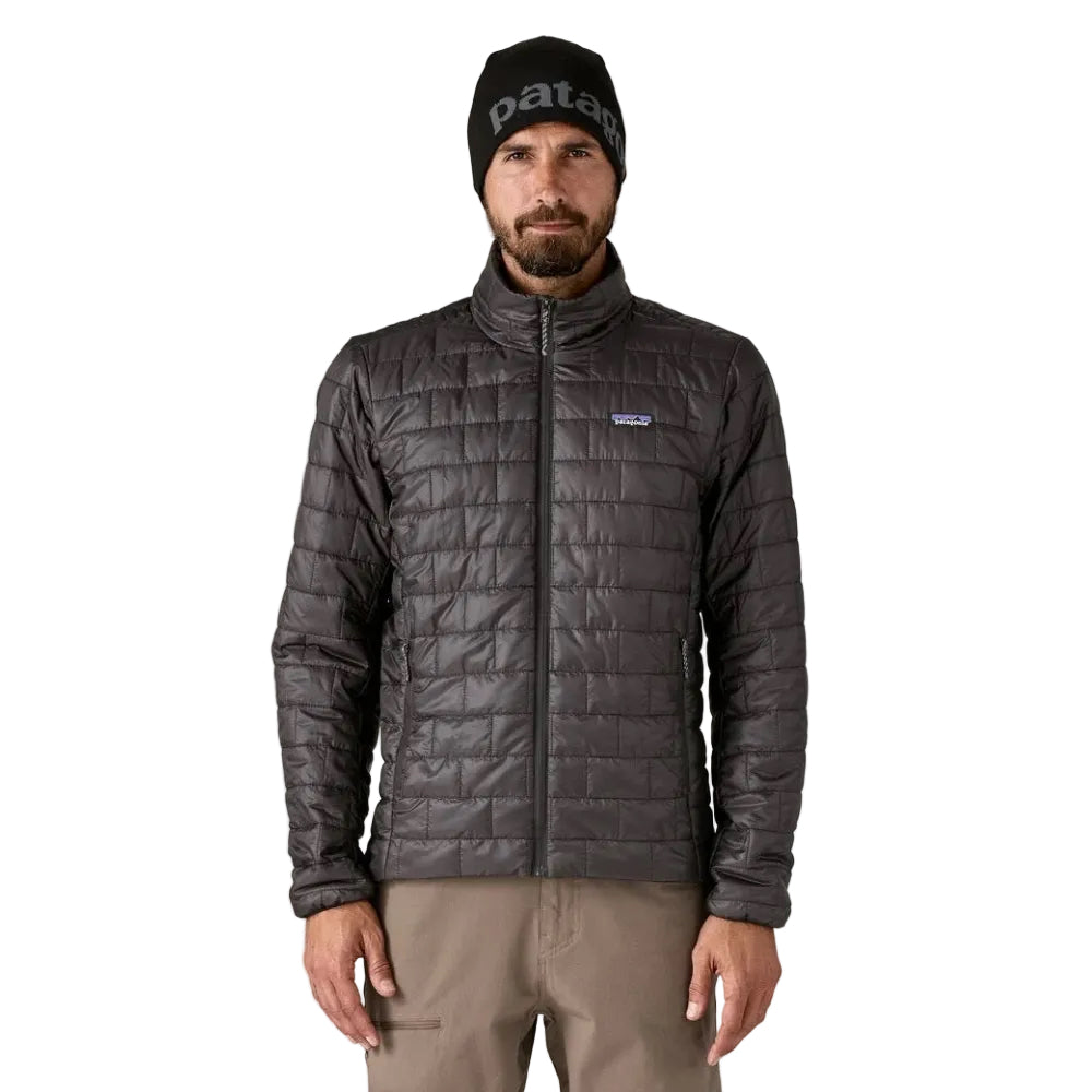 Patagonia Men's Nano Puff Jacket in Black front view