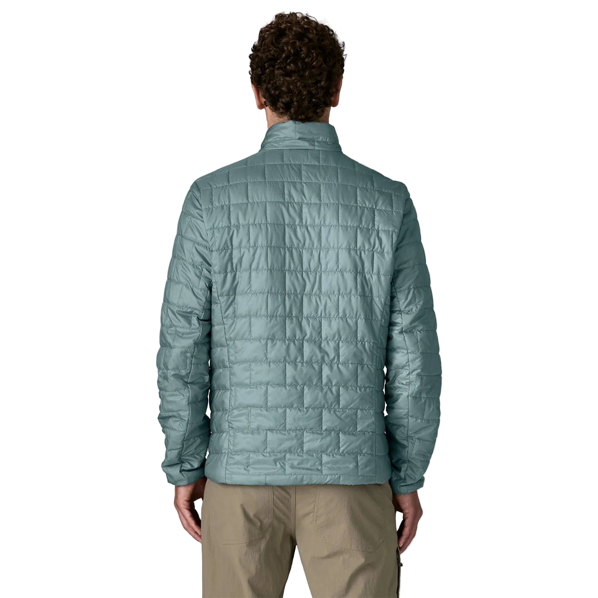 Patagonia Men's Nano Puff Jacket in Blue Sage back view