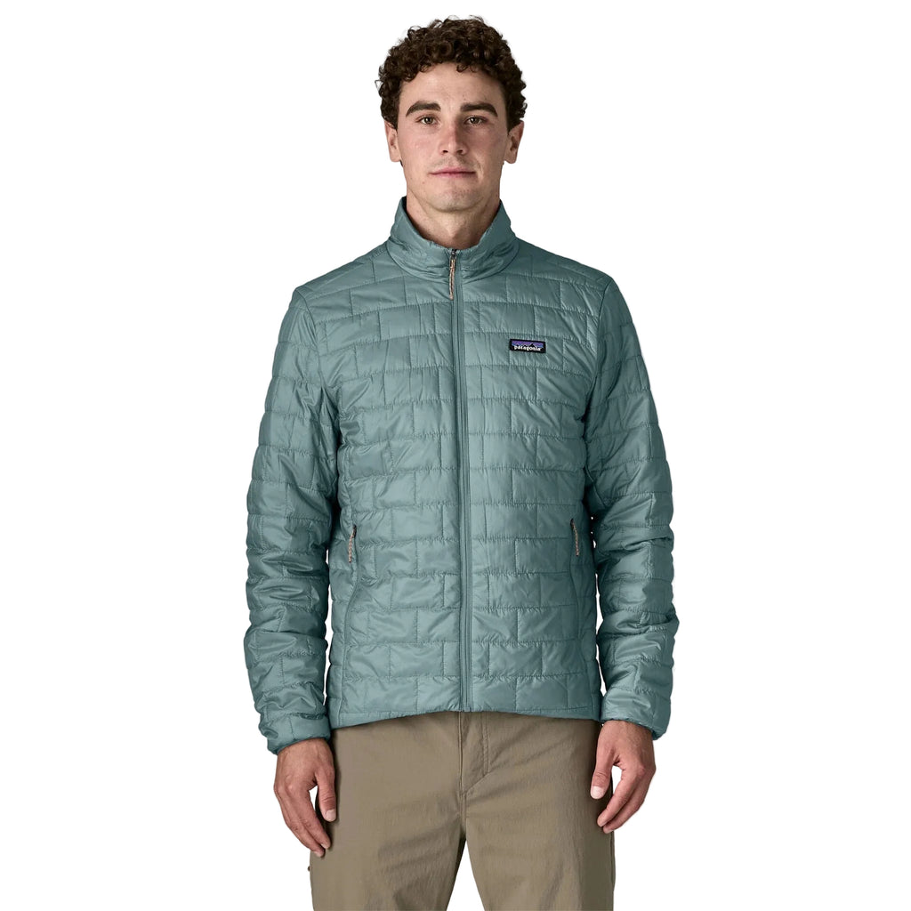 Patagonia Men's Nano Puff Jacket in Blue Sage front view
