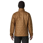 Patagonia Men's Nano Puff Jacket in Deer Brown back view