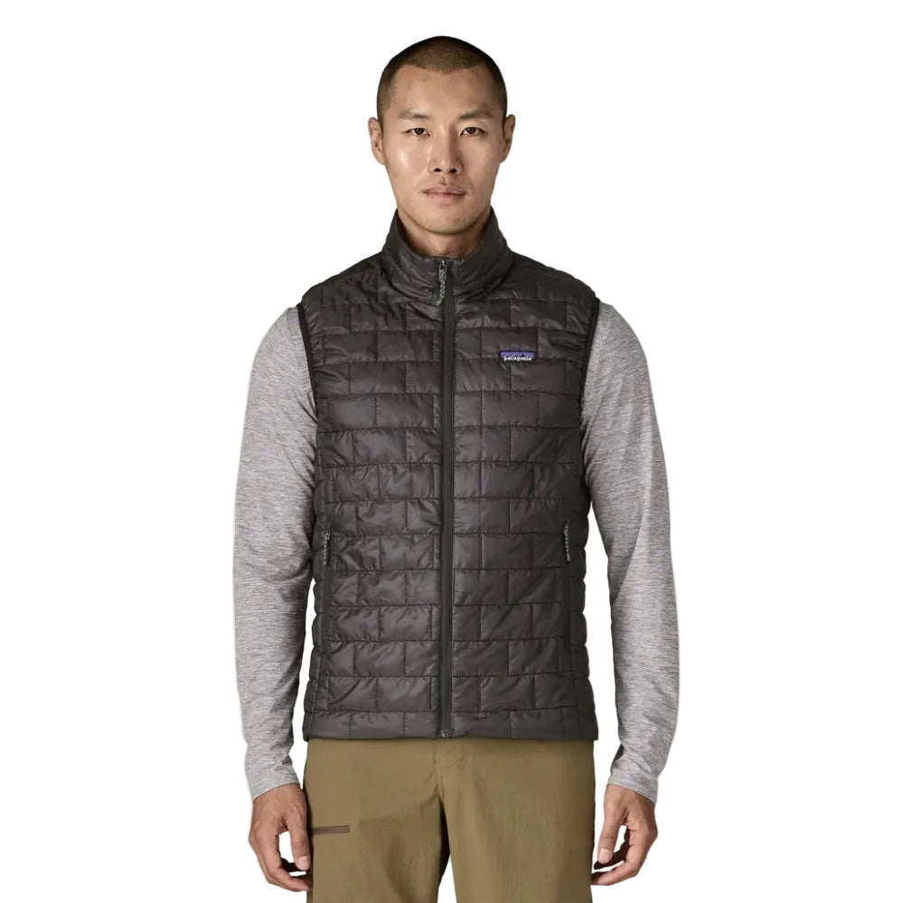 Patagonia Men's Nano Puff Vest in Black front view