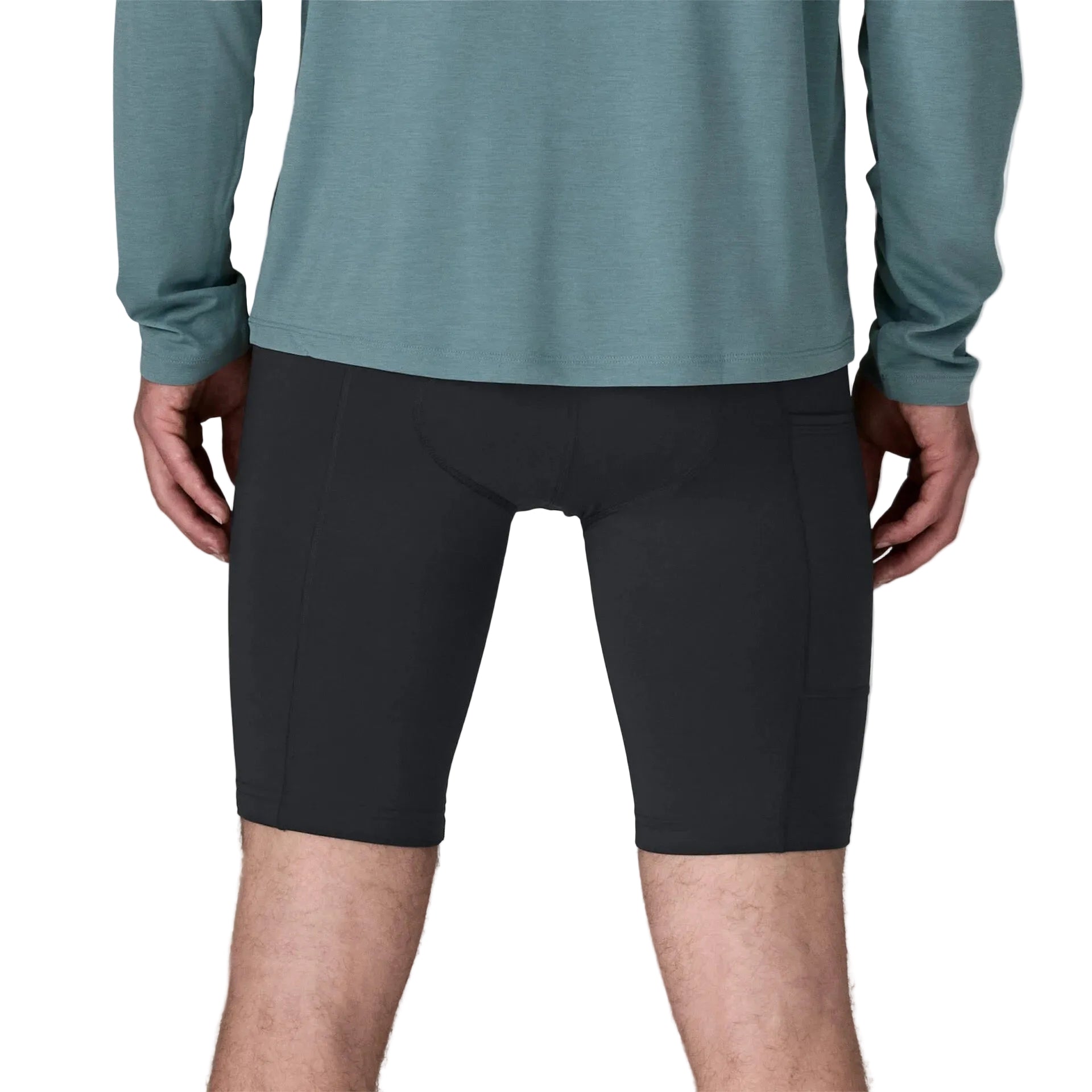 Patagonia Men's Nether Bike Shorts in Black back view