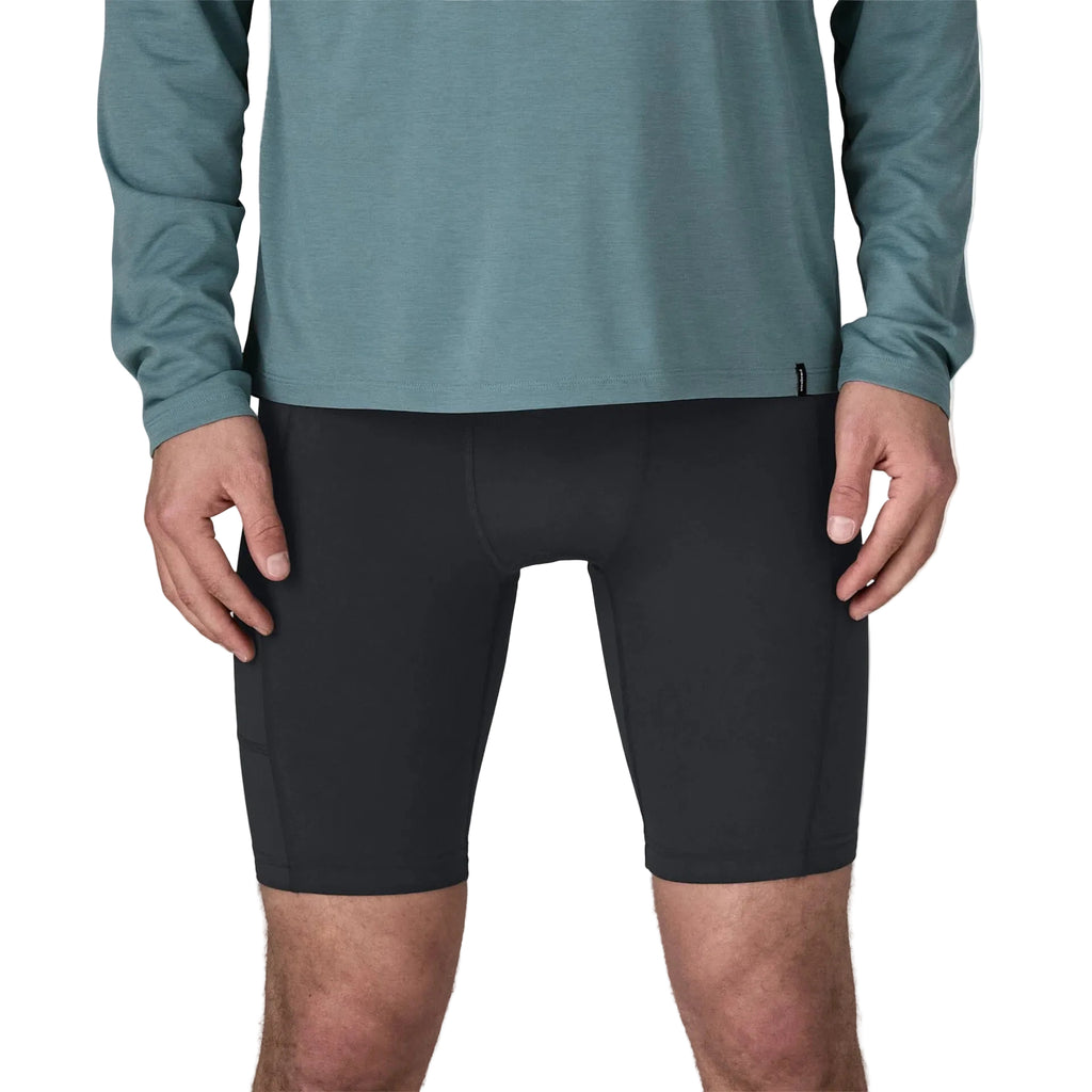 Patagonia Men's Nether Bike Shorts in Black front view
