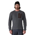 Patagonia Men's R1 Air Crew in Smolder Blue front view