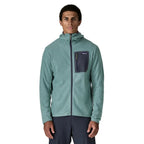Patagonia Men's R1 Air Fleece Full-Zip Hoody in Blue Sage front view