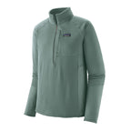 Patagonia Men's R1 Fleece Pullover in Blue Sage front view