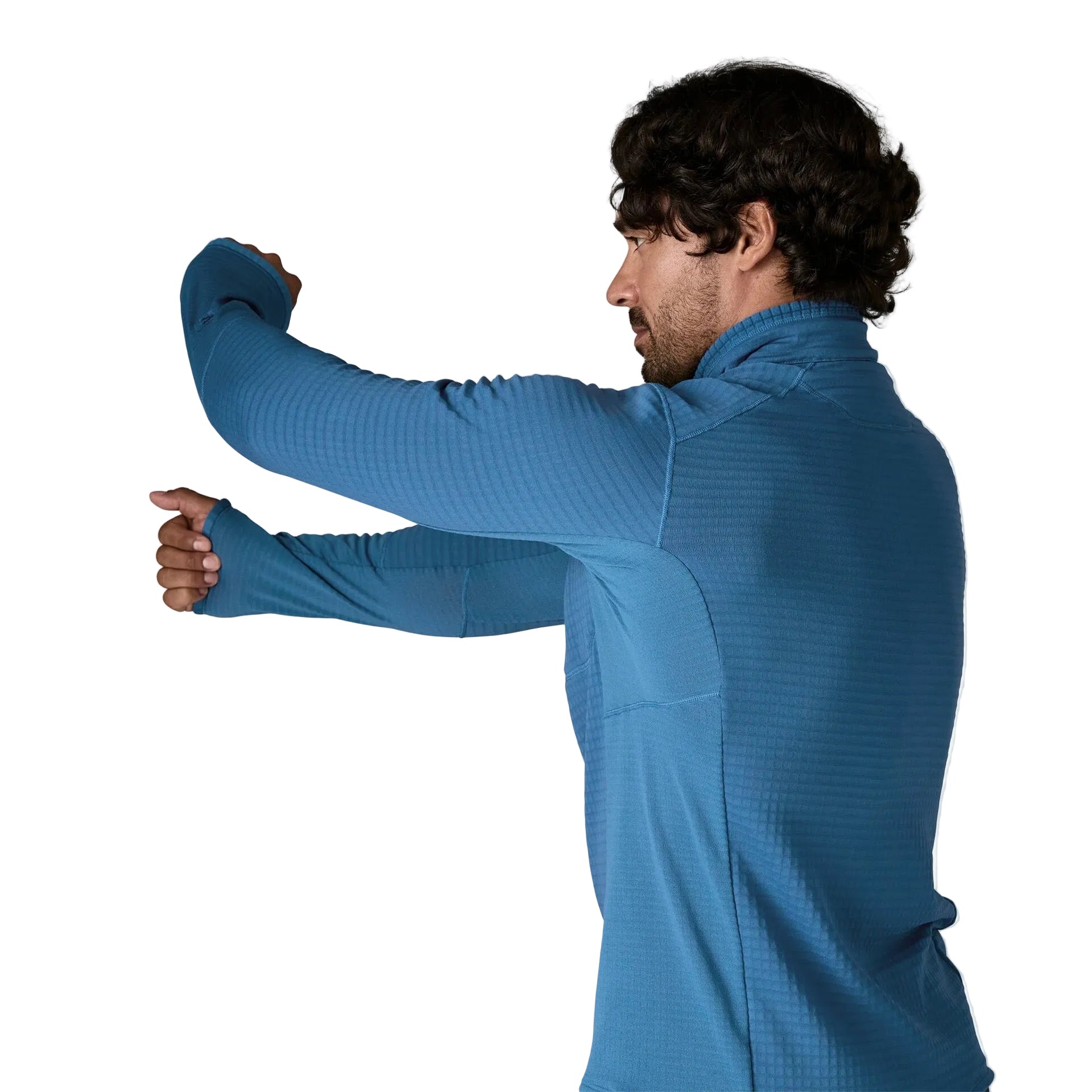 Patagonia Men's R1 Fleece Pullover in  detail view