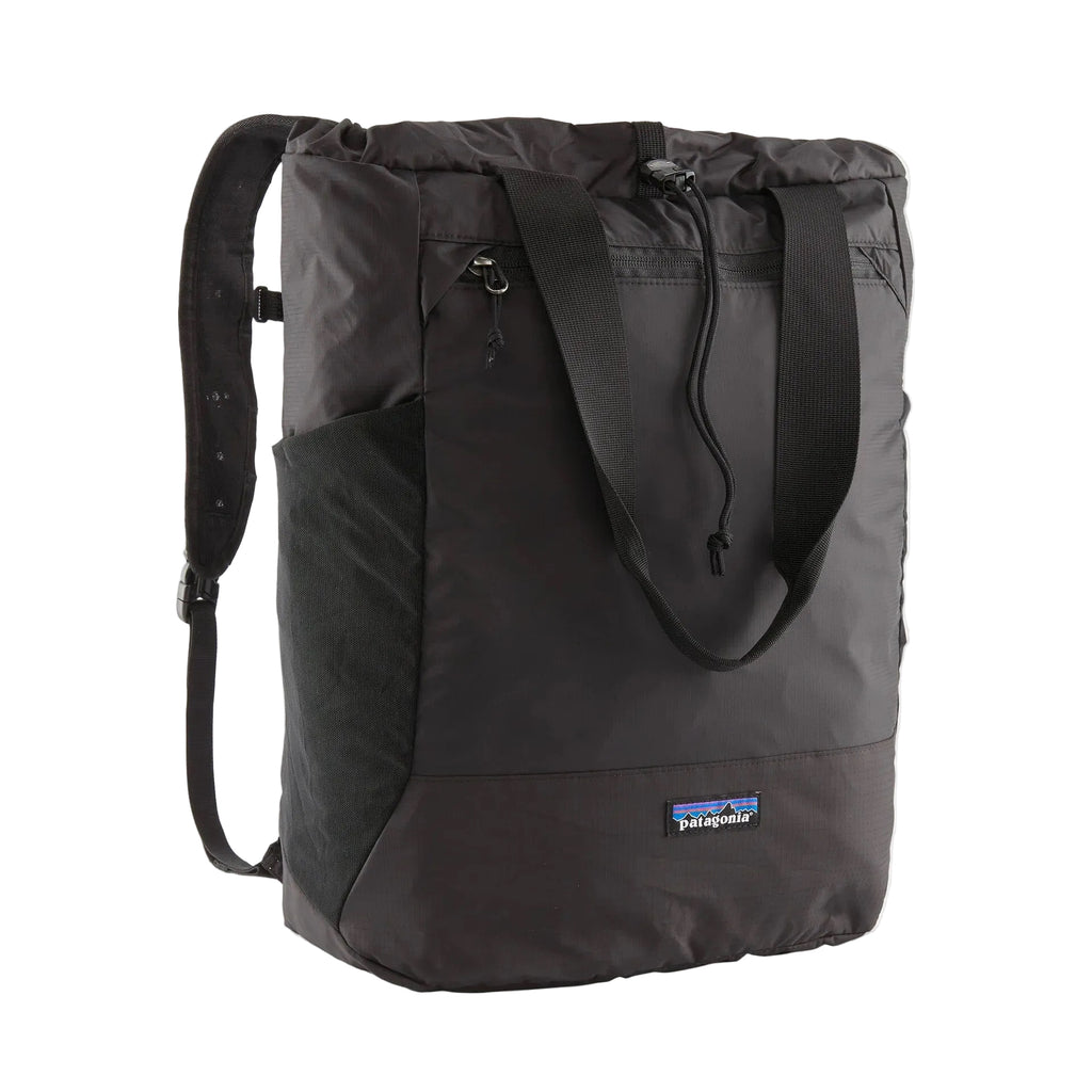 Patagonia Terravia Tote Pack 24L in Black front view