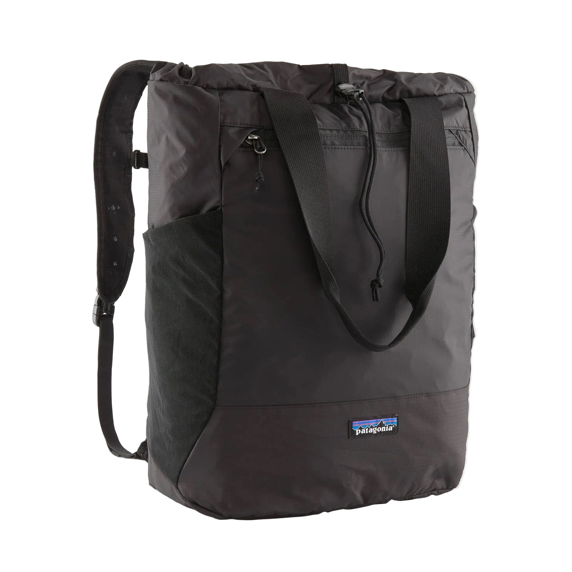 Patagonia Terravia Tote Pack 24L in Black front view