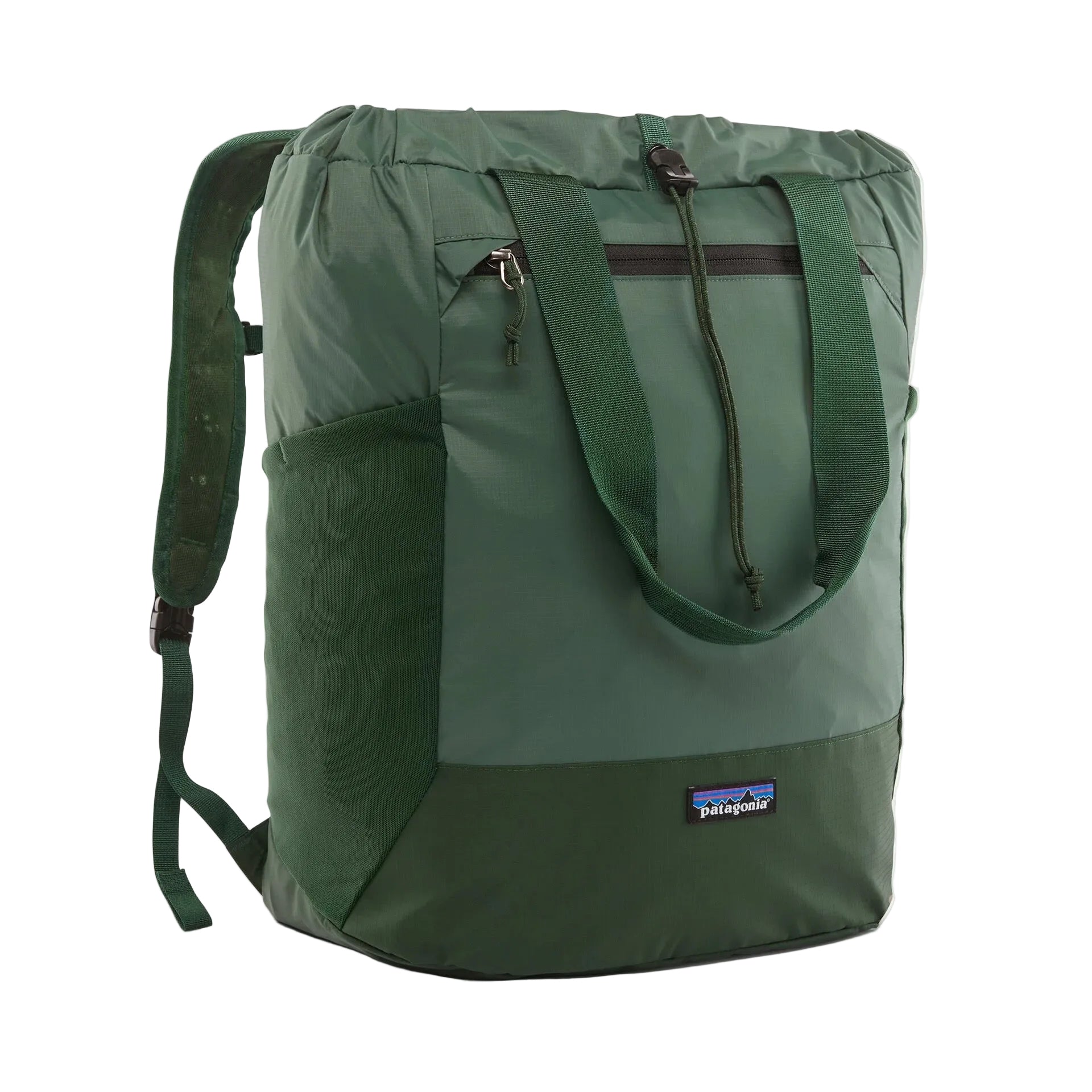 Patagonia Terravia Tote Pack 24L in Canopy Green front view