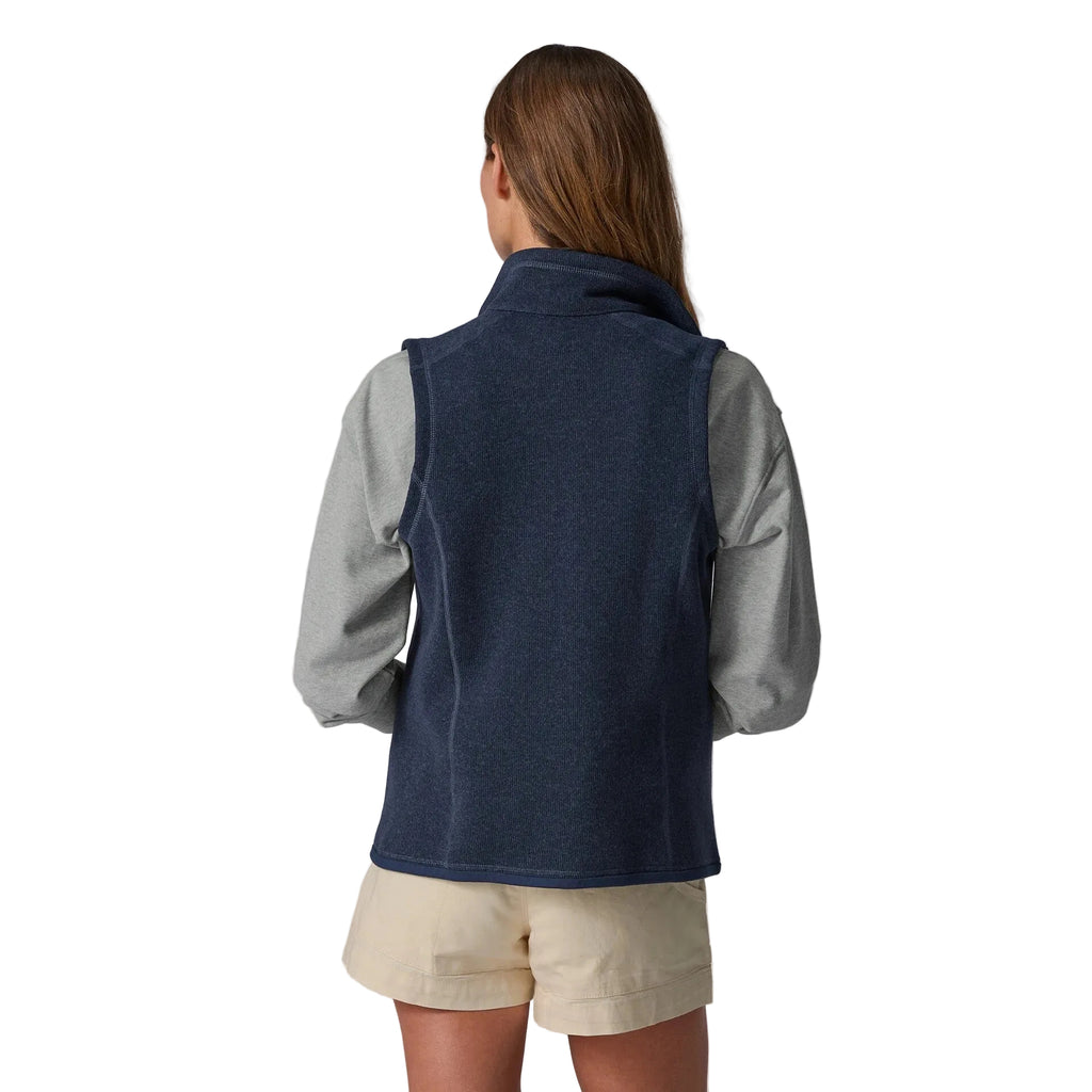 Patagonia Women's Better Sweater Vest in New Navy back view
