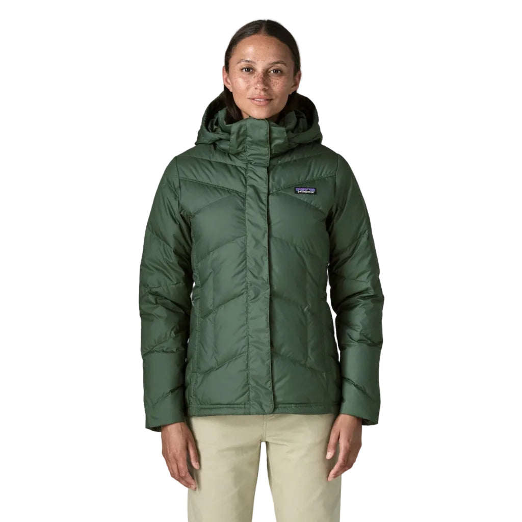Patagonia Women's Down With It Jacket in Canopy Green front view