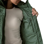 Patagonia Women's Down With It Jacket in Canopy Green inside view