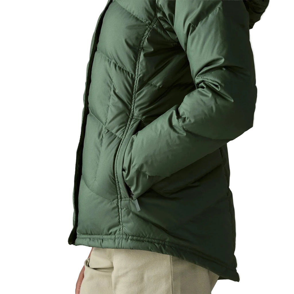 Patagonia Women's Down With It Jacket in Canopy Green side view