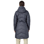 Patagonia Women's Down With It Parka in Sunken Blue back view