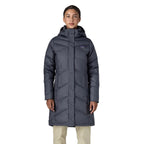 Patagonia Women's Down With It Parka in Sunken Blue front view