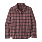 Patagonia Women's Lightweight Fjord Flannel Shirt in Ice Fall Berry Fig front view