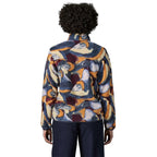 Patagonia Women's Lightweight Synchilla Snap-T Pullover in Smudge Smolder Blue back view