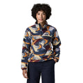 Patagonia Women's Lightweight Synchilla Snap-T Pullover in Smudge Smolder Blue front view