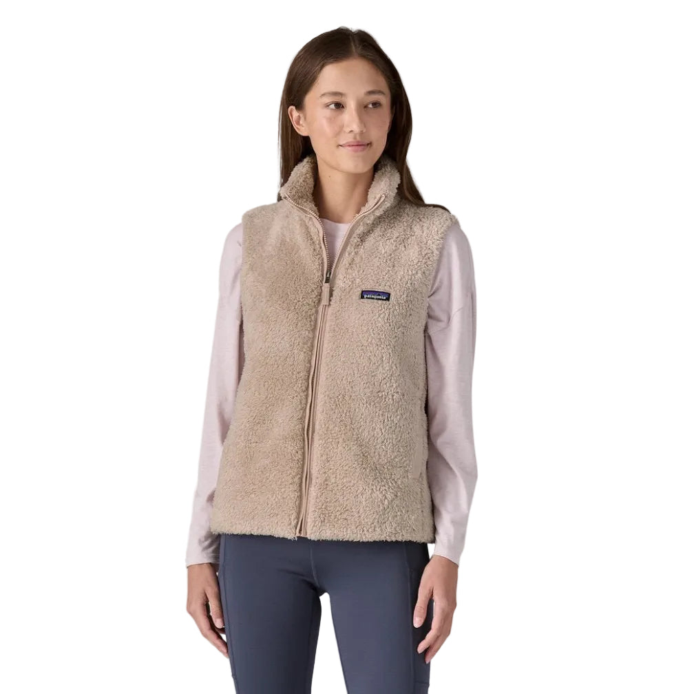 Patagonia Women's Los Gatos Fleece Vest in Shroom Taupe front view