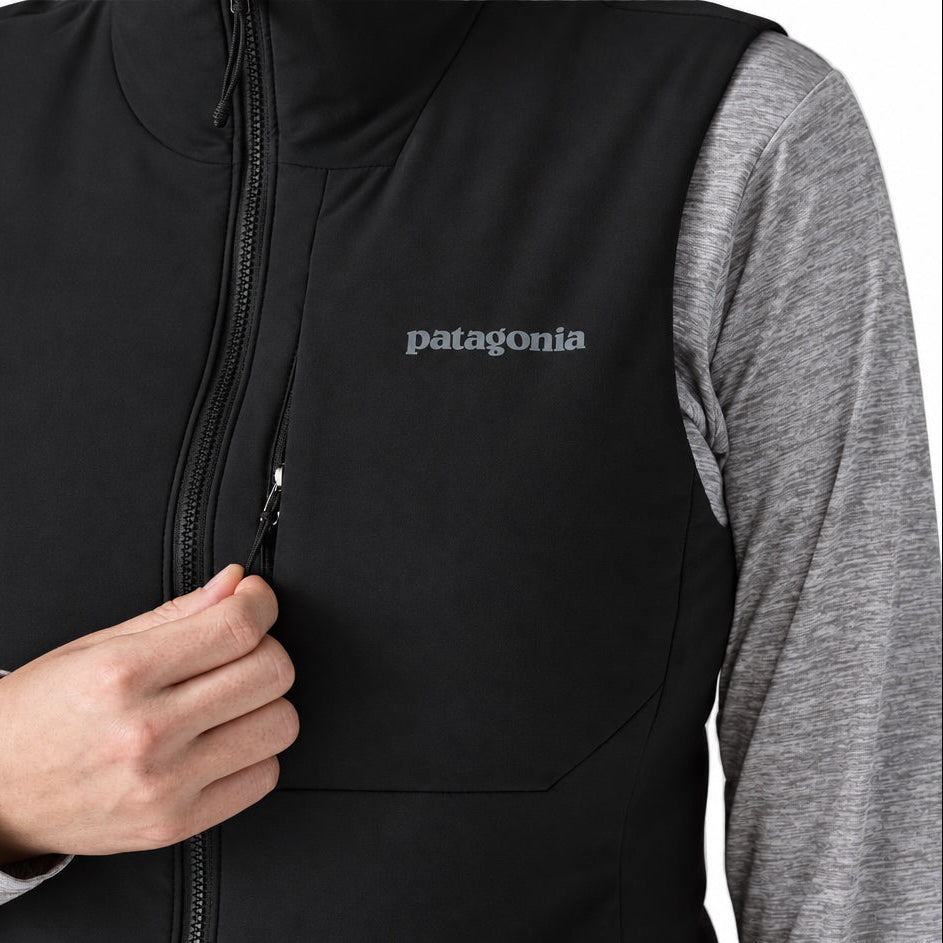 Patagonia Women's Nano-Air Light Vest in Ink Black detail view