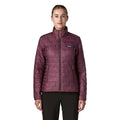 Patagonia Women's Nano Puff Jacket in Berry Fig front view