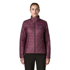 Patagonia Women's Nano Puff Jacket in Berry Fig front view