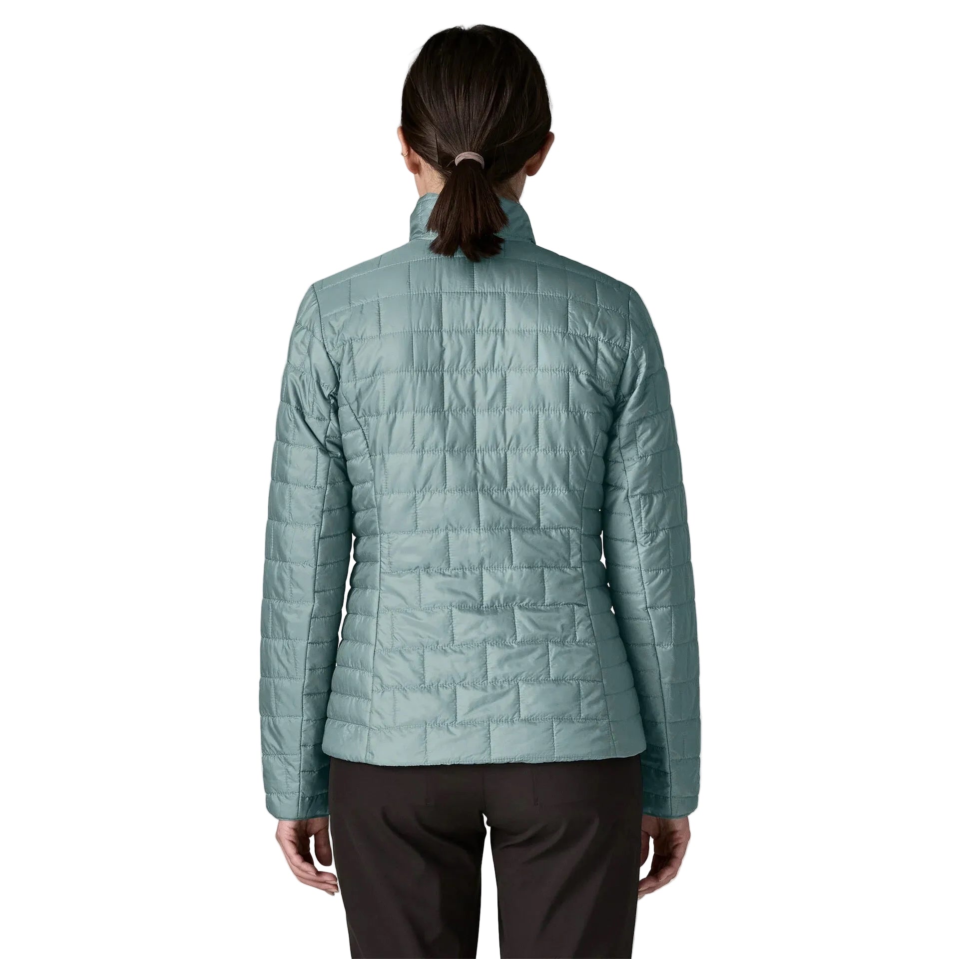 Patagonia Women's Nano Puff Jacket in Blue Sage back view