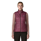 Patagonia Women's Nano Puff Vest in Berry Fig front view