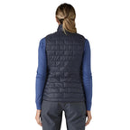 Patagonia Women's Nano Puff Vest in Smolder Blue back view