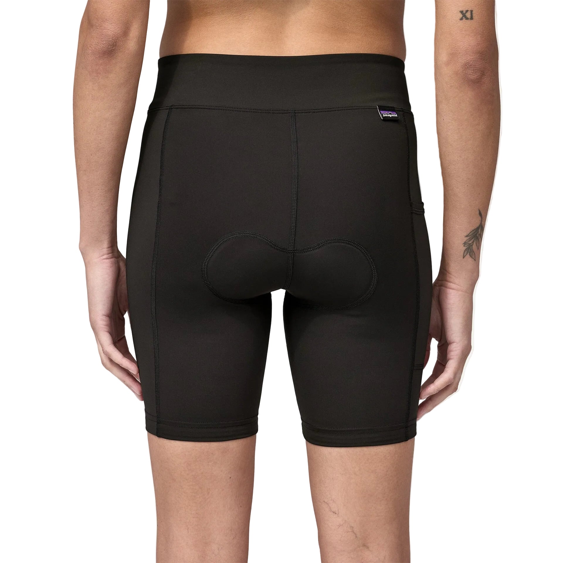 Patagonia women’s Nether Bike Shorts in Black back view
