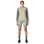 Full-body view of Patagonia Nether Bike Shorts in Moon Tripper