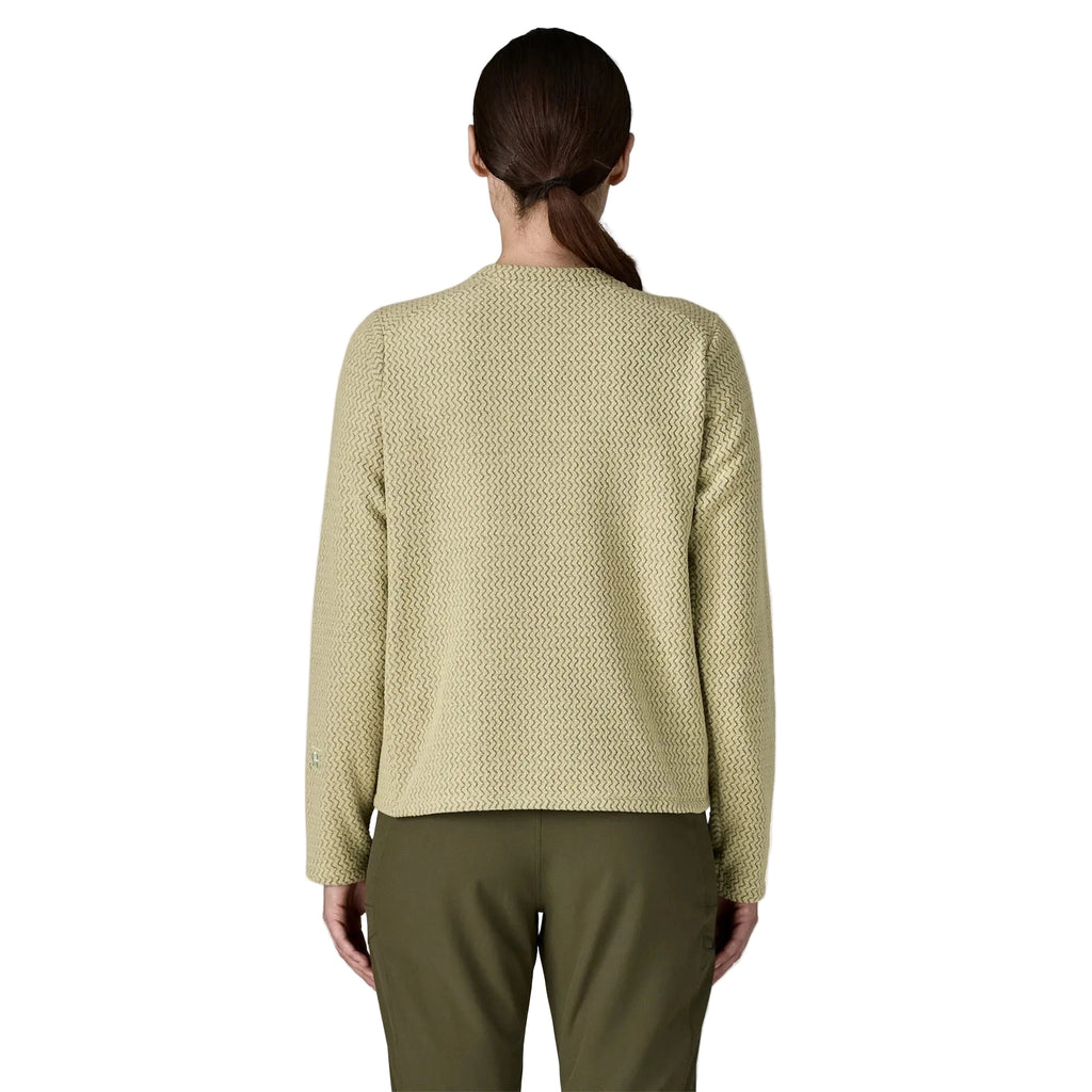 Patagonia Women's R1 Air Fleece Crewneck in Weathered Stone back view
