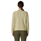 Patagonia Women's R1 Air Fleece Crewneck in Weathered Stone back view