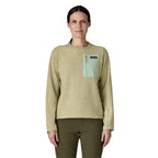 Patagonia Women's R1 Air Fleece Crewneck in Weathered Stone front view