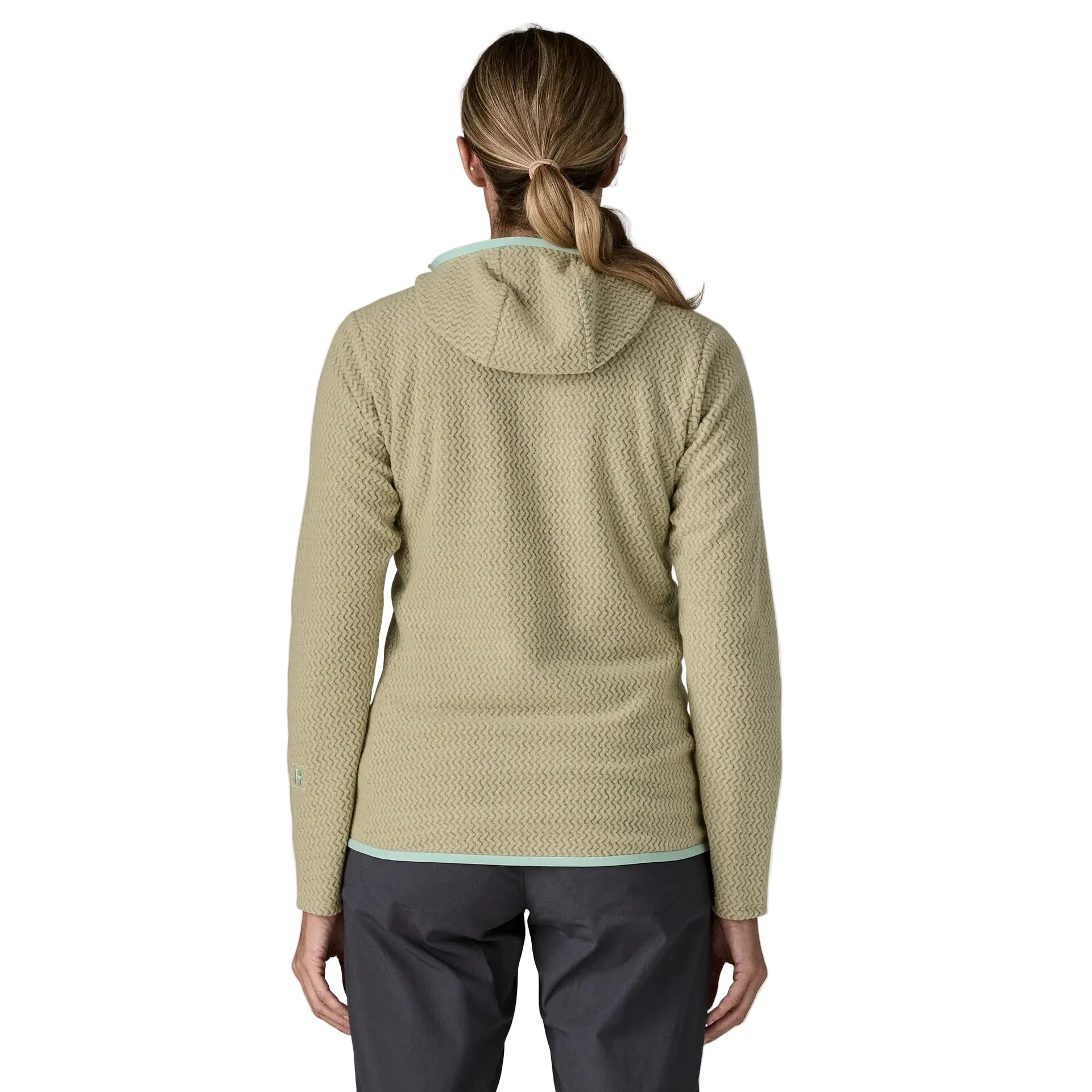 Patagonia Women's R1 Air Fleece Full-Zip Hoody in Quiet Violet back view