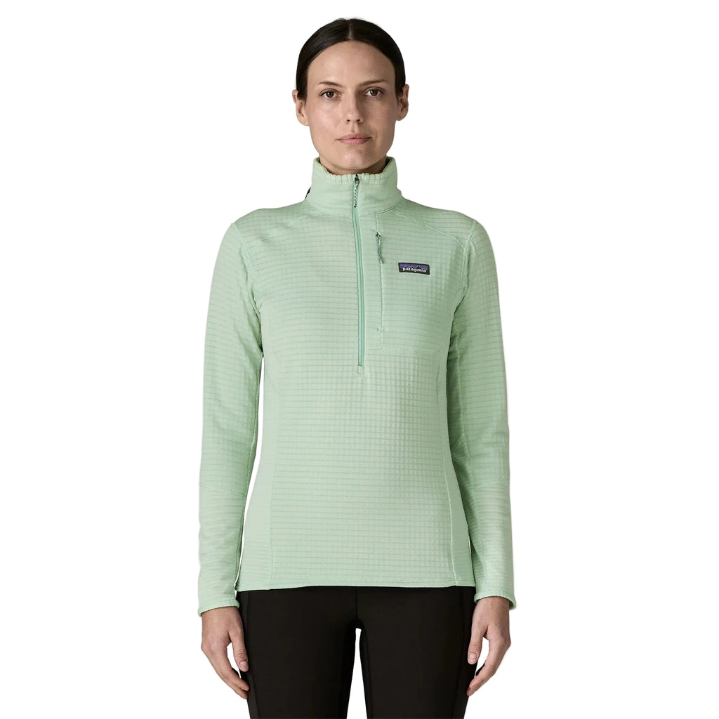 Patagonia Women's R1 Fleece Pullover in Thin Ice front view