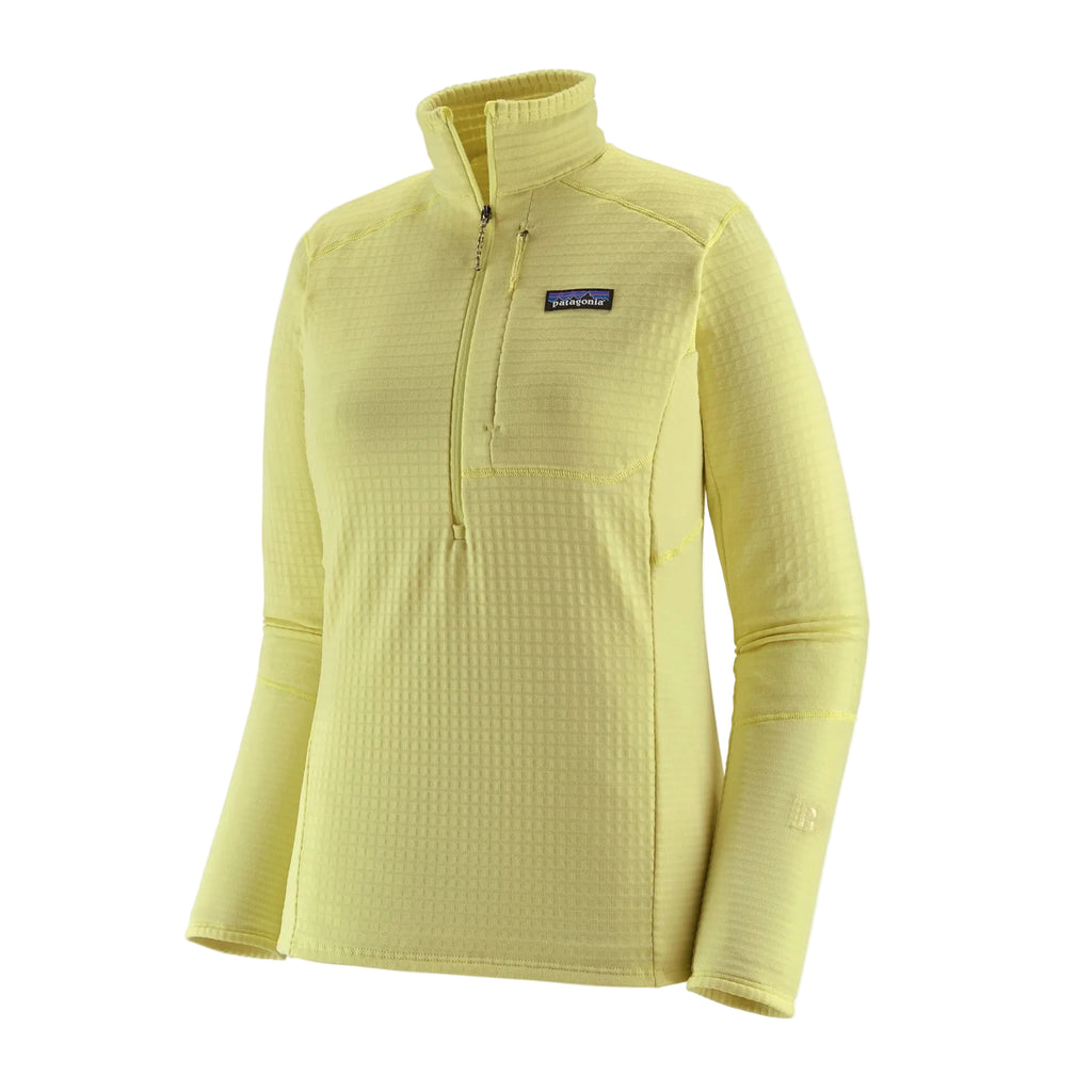 Patagonia Women's R1 Pullover in Vellum Green front view