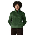 Patagonia Women's Re-Tool Half-Snap Pullover in Canopy Green front view