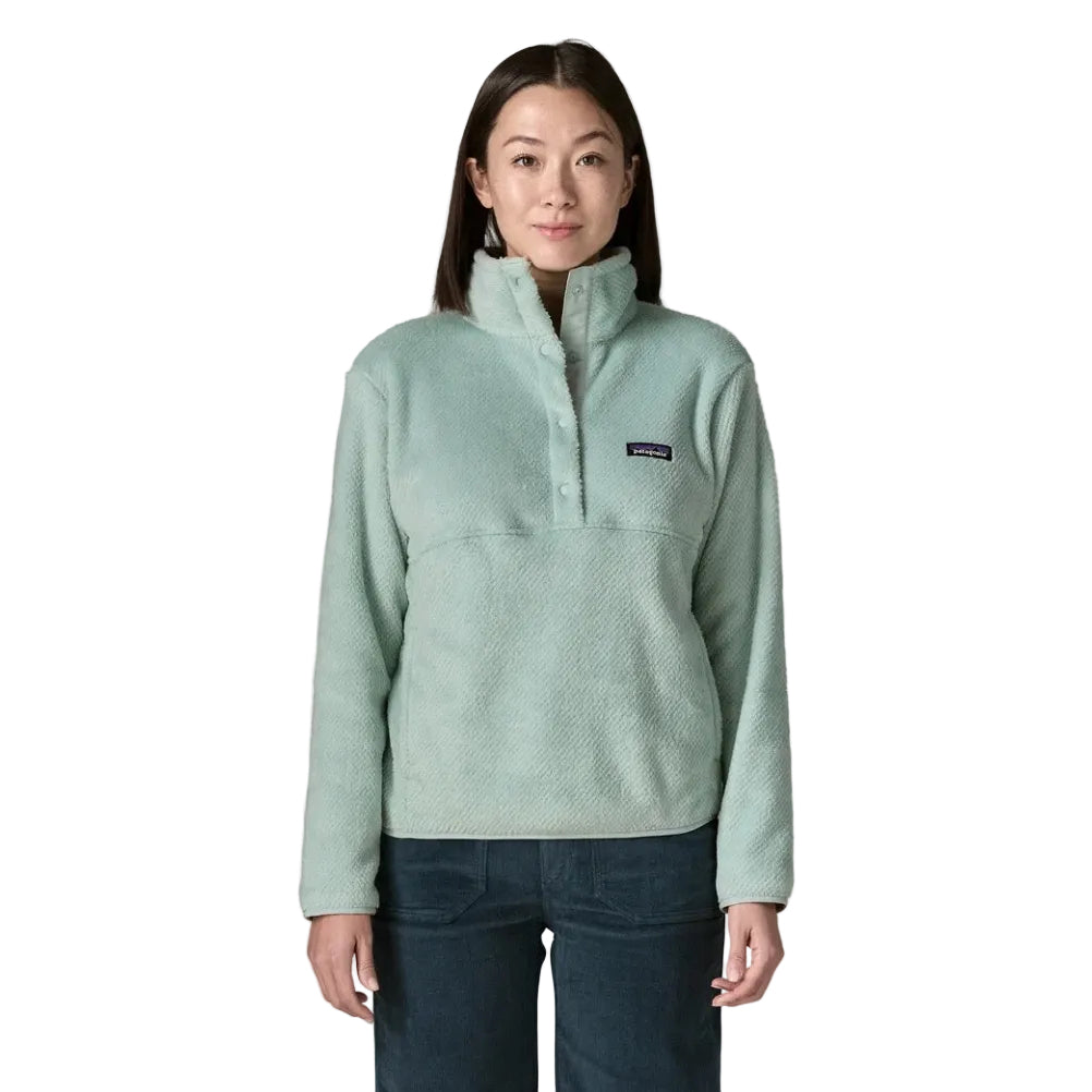 Patagonia Women's Re-Tool Half-Snap Pullover in Virtually Blue front view