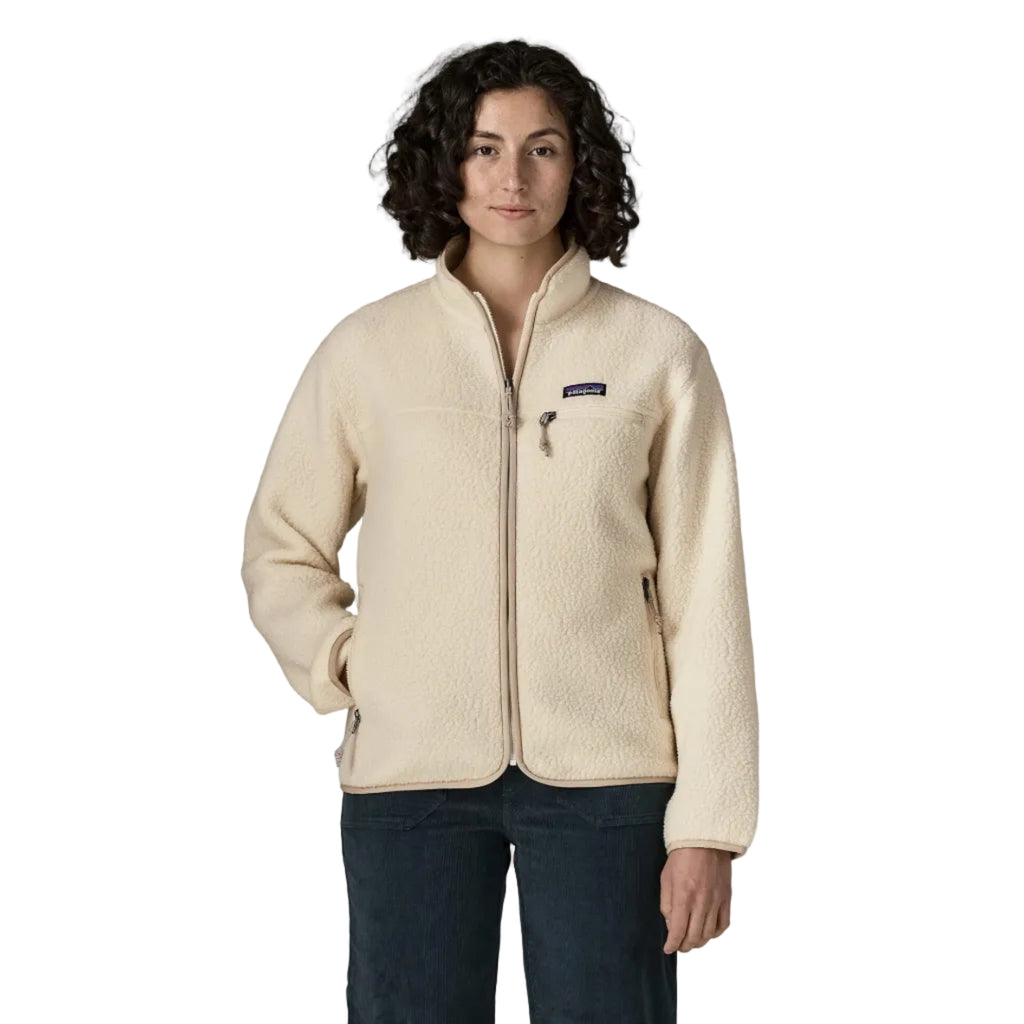 Patagonia Women's Retro Pile Jacket in Natural front view