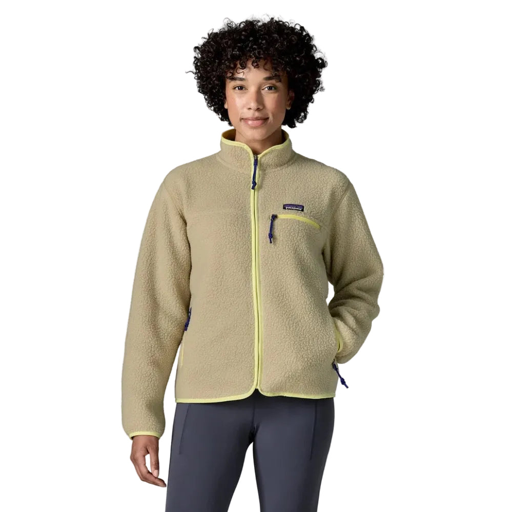 Patagonia Women's Retro Pile Jacket in Weathered Stone front view