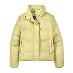Patagonia Women's Silent Down Jacket in Vellum Green flat lay