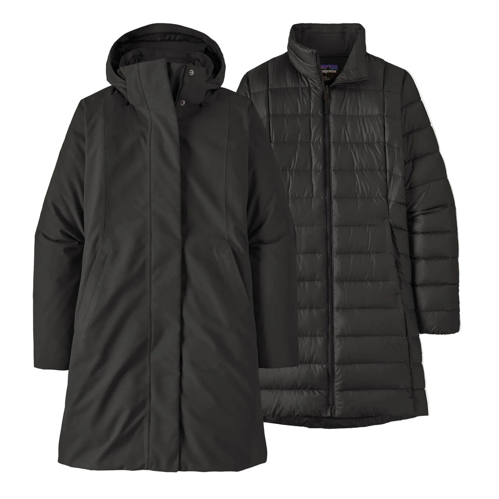 Patagonia Women's Tres 3-in-1 Parka in Black liner detail view